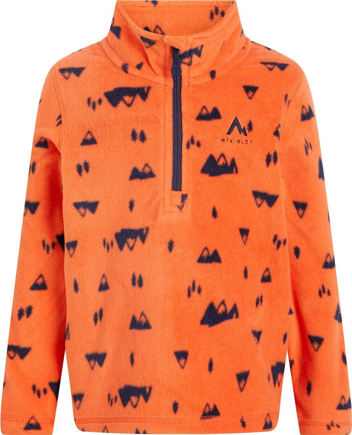 McKINLEY Rollkragenpullover KK.-Shirt Tibo II kds AOP/ORANGE DARK