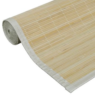 Teppich Teppich Bambus 100 x 160 cm Natur, vidaXL, Rechteckig