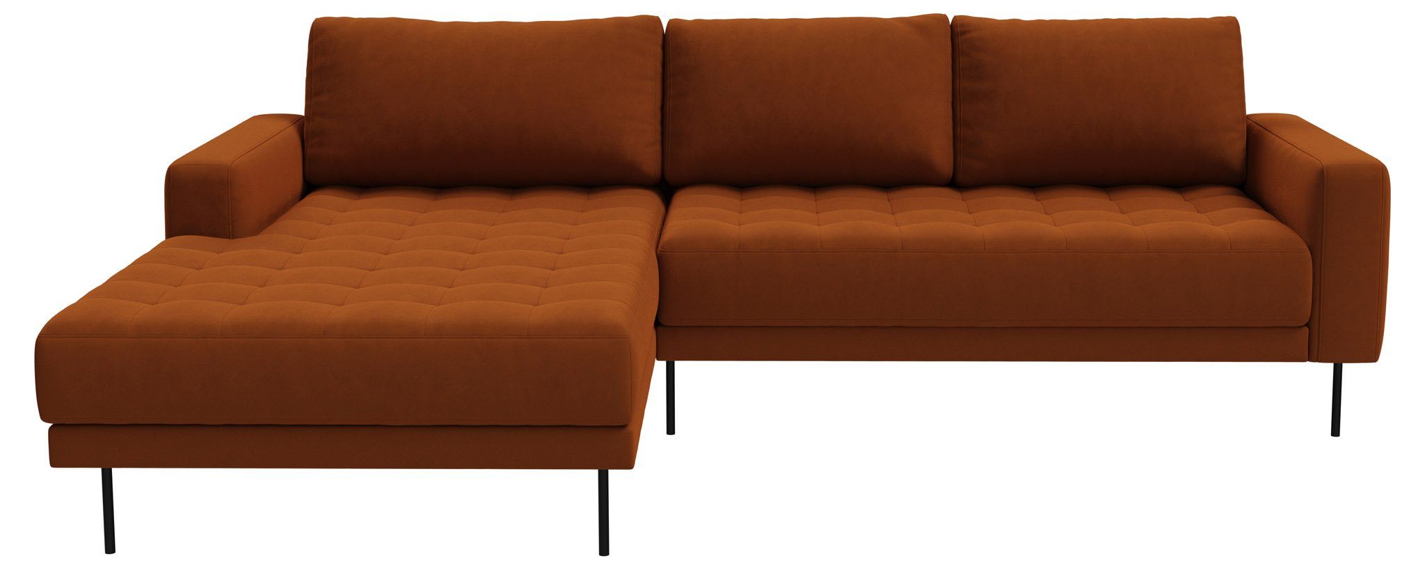 Kupferfarben//Linksgewendet ebuy24 Rouge Sofa 2,5-Sitzer-Sofa m.//Kupferfarben//Linksgewen