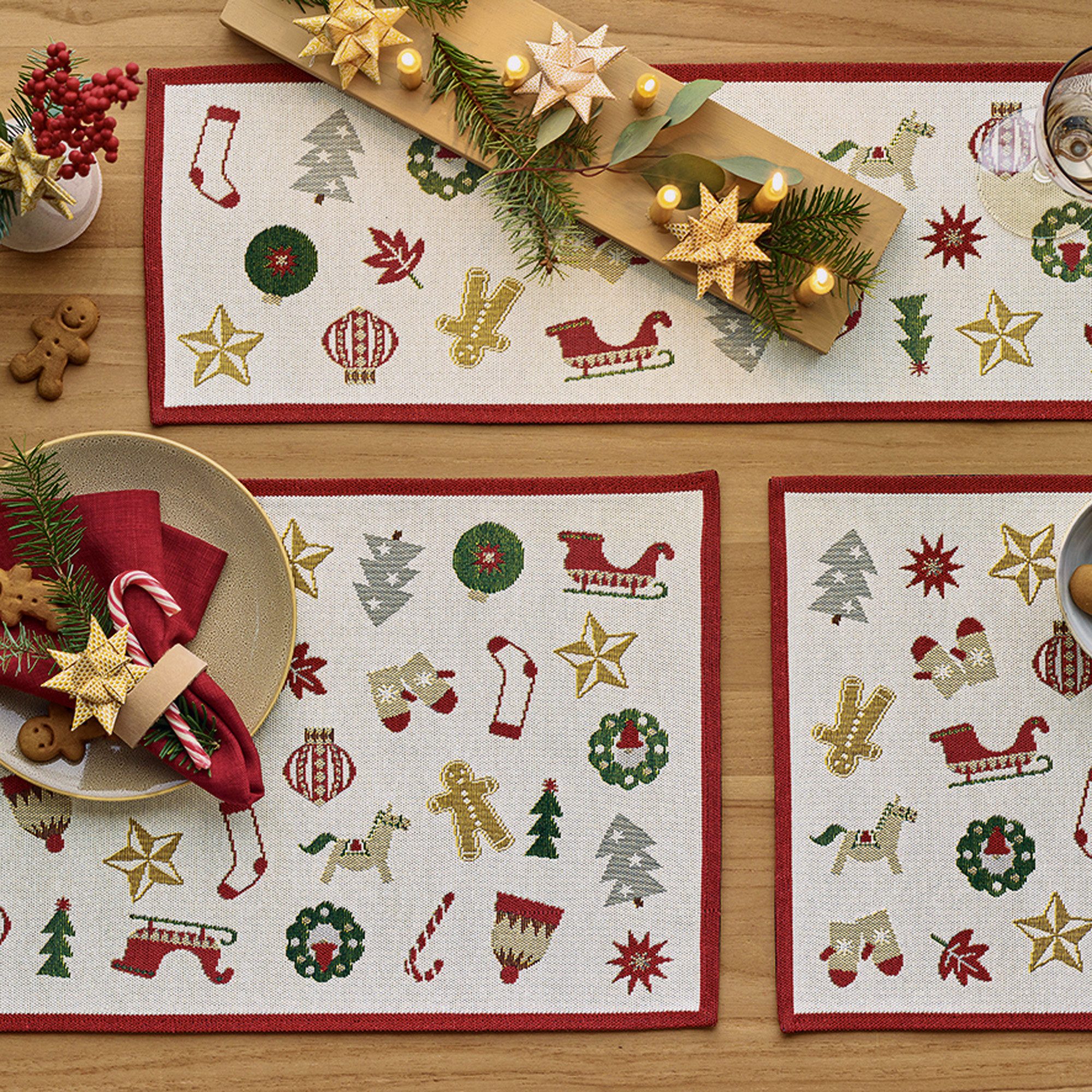 sander table + home Tischdecke Tischband "X-Mas Wonders", Gobelin Motiv günstig online kaufen