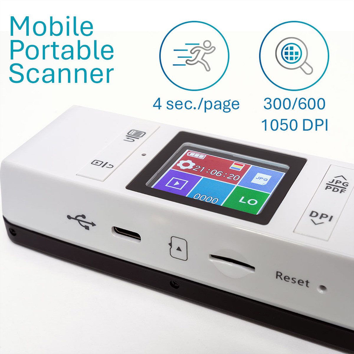 Iris by Canon IRIScan Book 7 Handheld-Scanner Scanner, (Dokumenten- und Buchscanner, 464669)