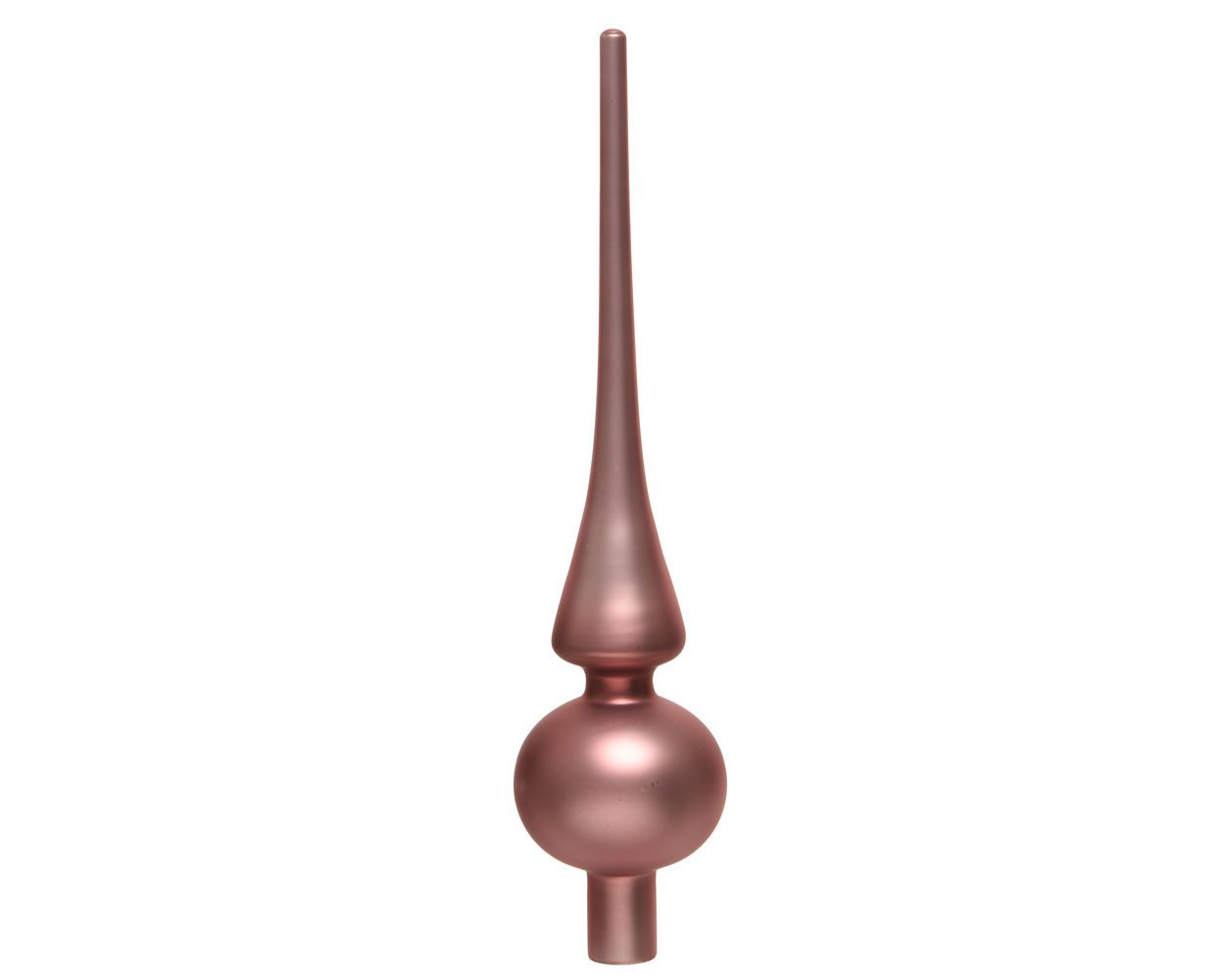 Kaemingk Christbaumspitze, Christbaumspitze Glas 26cm samtpink matt