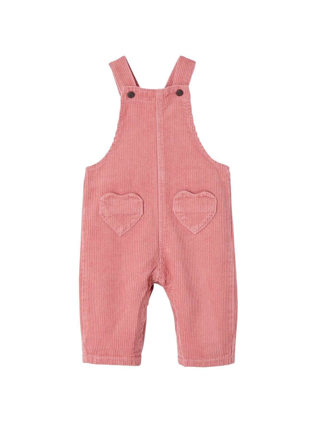 Jumpsuit Baby Cord-Latzhose mit Herztaschen