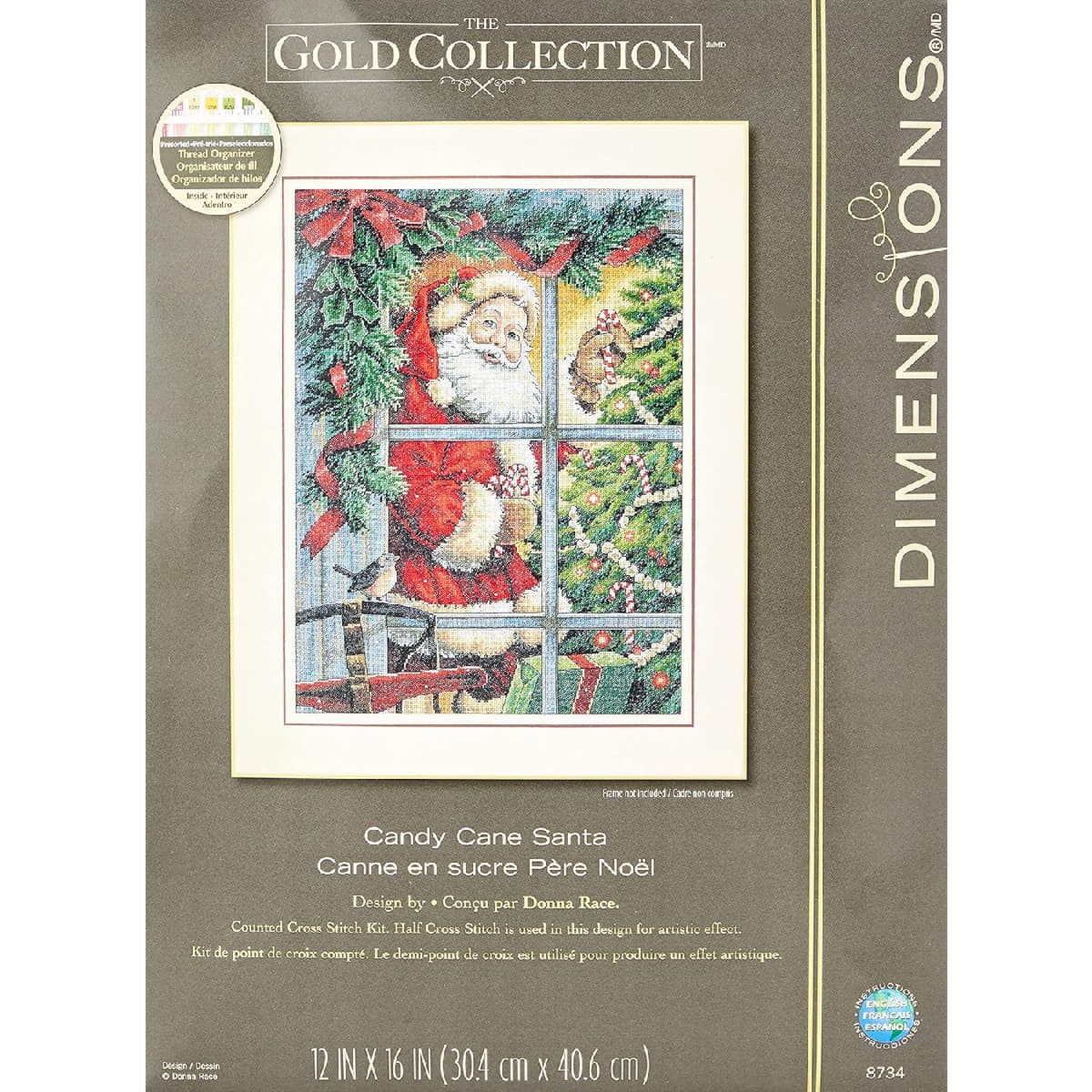 Dimensions Kreativset Dimensions Kreuzstich Stickpackung "Gold Collection, Zuckerstangen-We, (embroidery kit by Marussia)