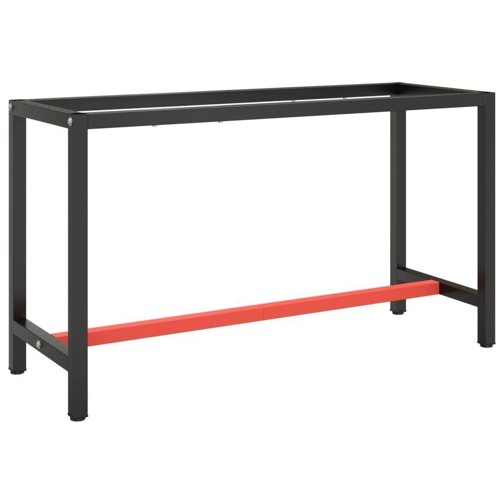 möbelando Tischgestell 3004140 (LxBxH: 140x50x79 cm), aus Stahl in schwarz + rot