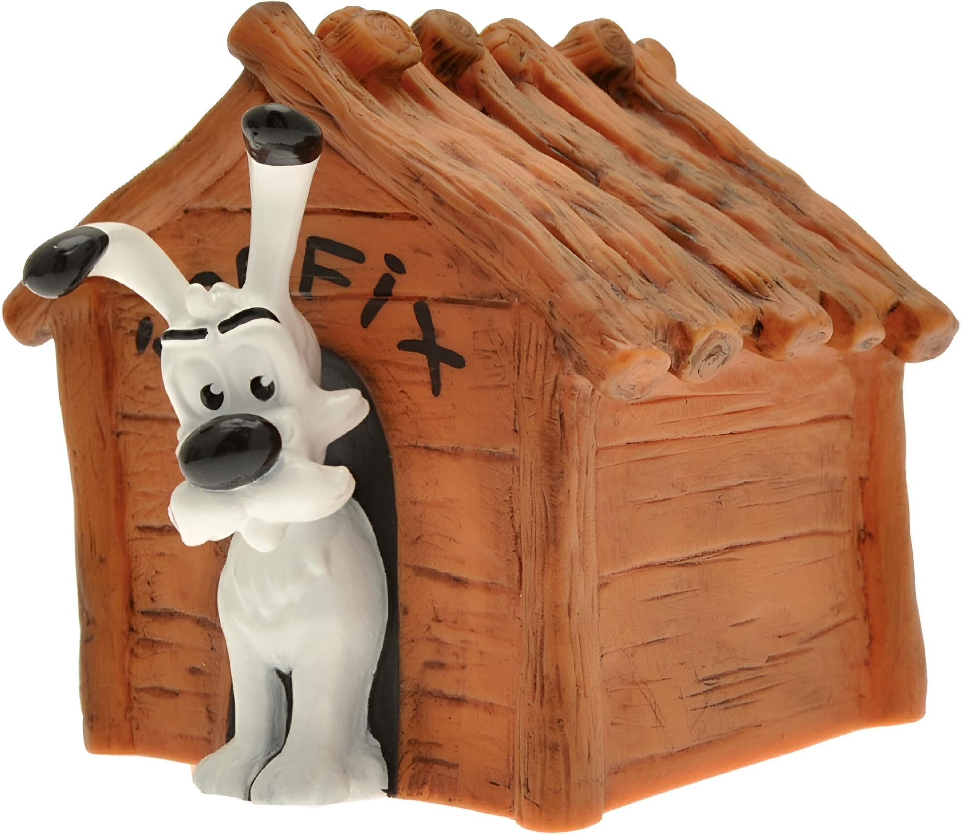 Plastoy Spiel Asterix & Obelix - Idefix mit Hundehütte - Mini-Sparschwein