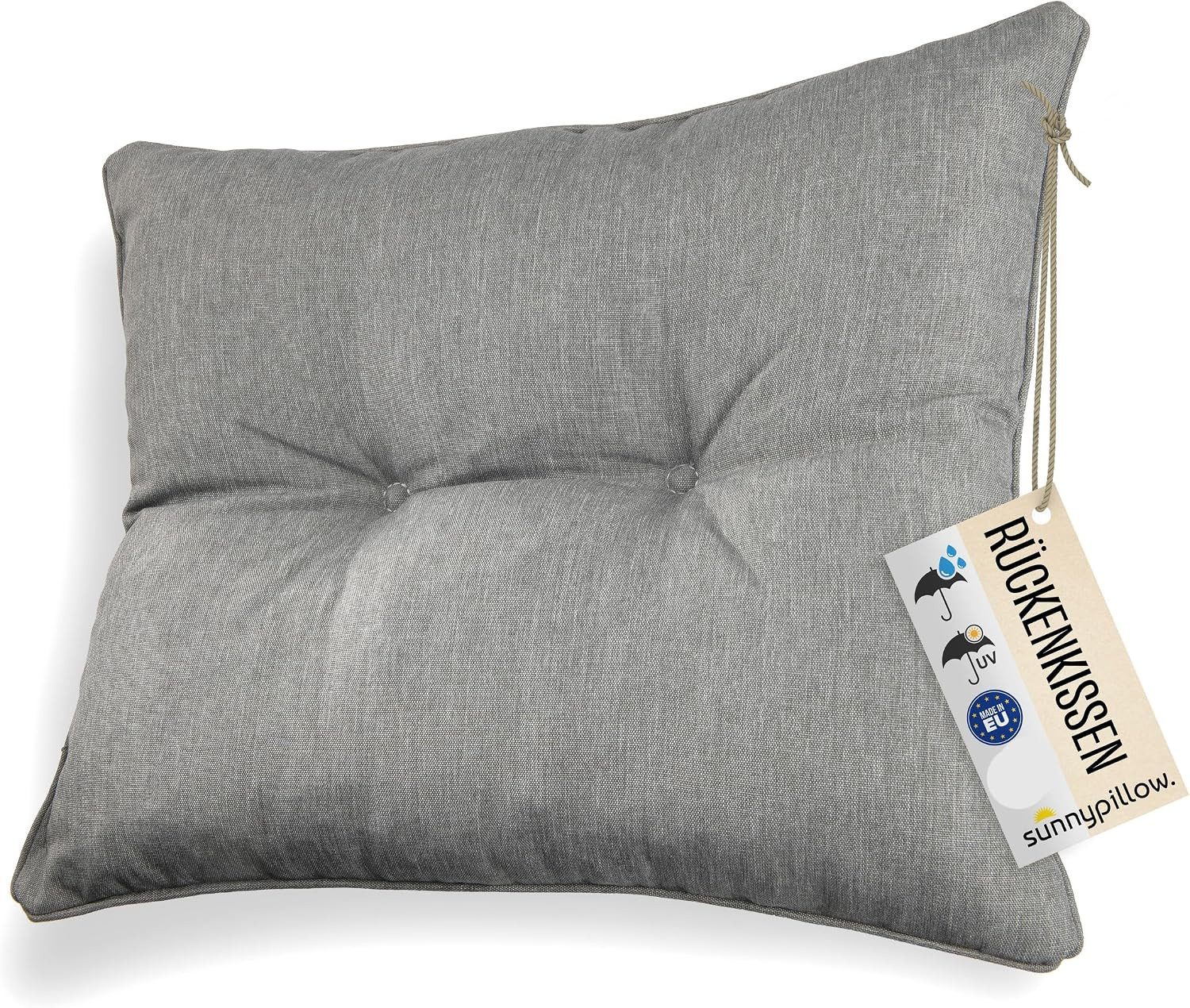 sunnypillow Stuhlkissen Gartenkissen für Gartenmöbel Rattanmöbel, Outdoor / Indoor