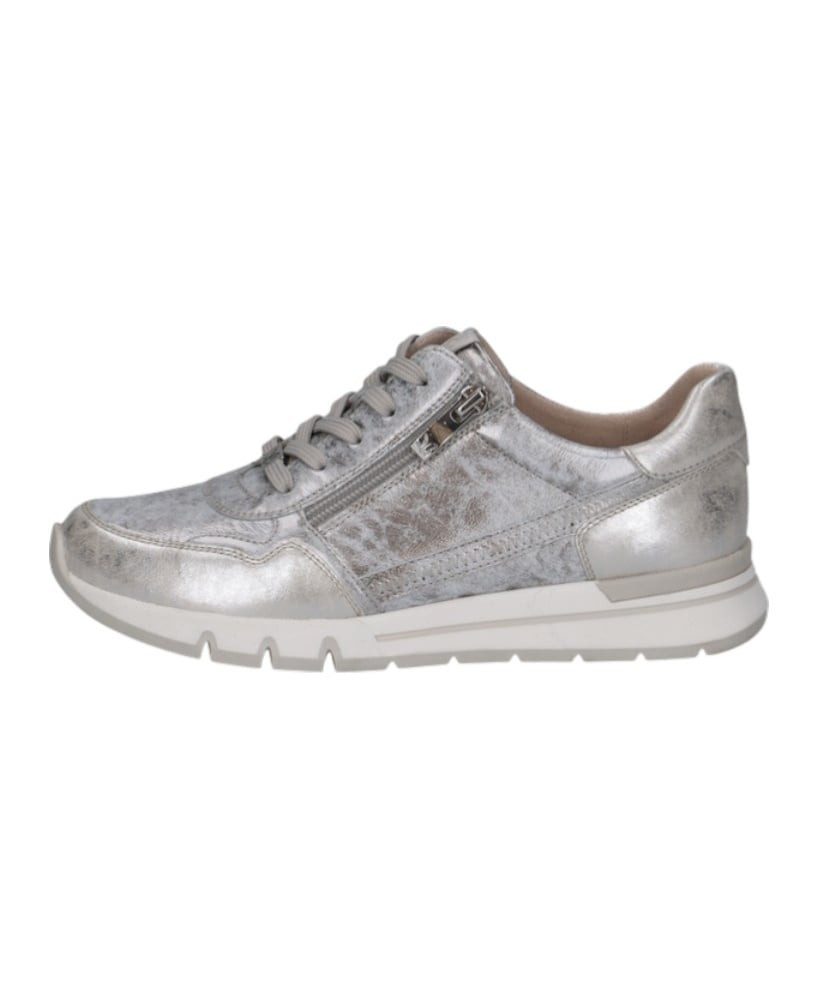 Caprice 23750 (Leder, mit seitlichen Reissverschluss) grau Damen Sneaker