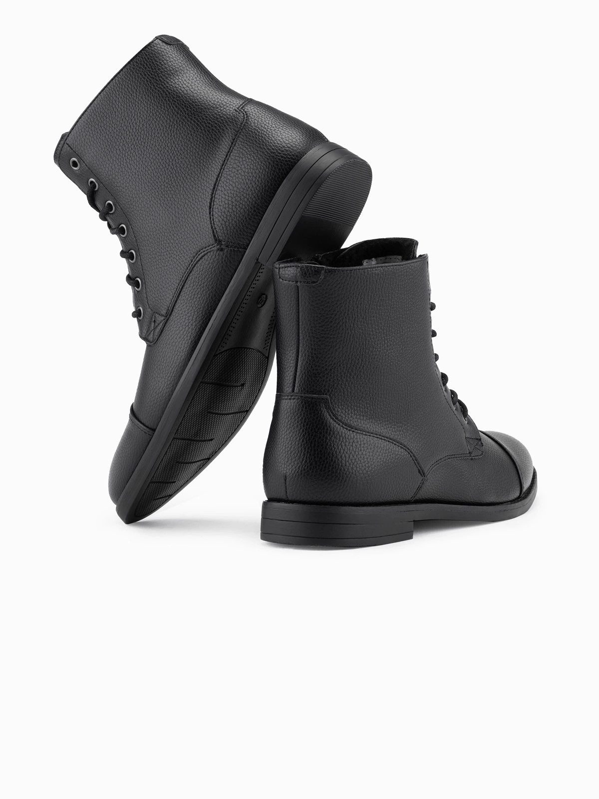 OMBRE Herren Schnürstiefel aus Ökoleder Schnürstiefel