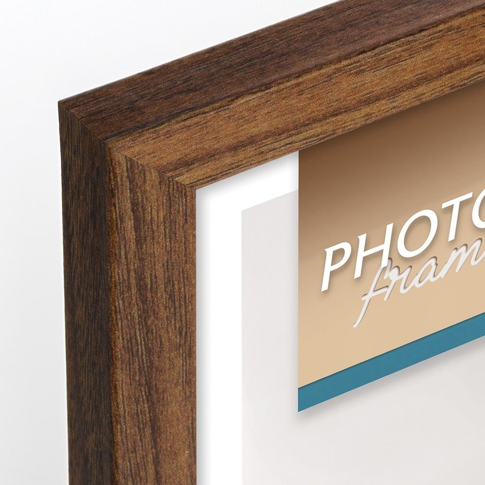 matches21 HOME & HOBBY Bilderrahmen Holz Bilderrahmen rechteckig Braun für günstig online kaufen