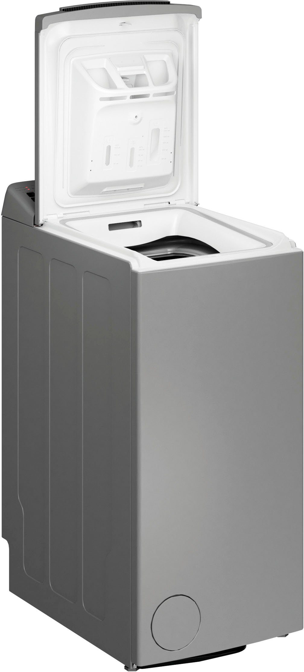 BAUKNECHT Waschmaschine Toplader WMT SILVER 7 BD N, 7 kg, 1000 U/min,  SoftOpening, Vollwasserschutz, Fahrbar dank Rolle, Kindersicherung