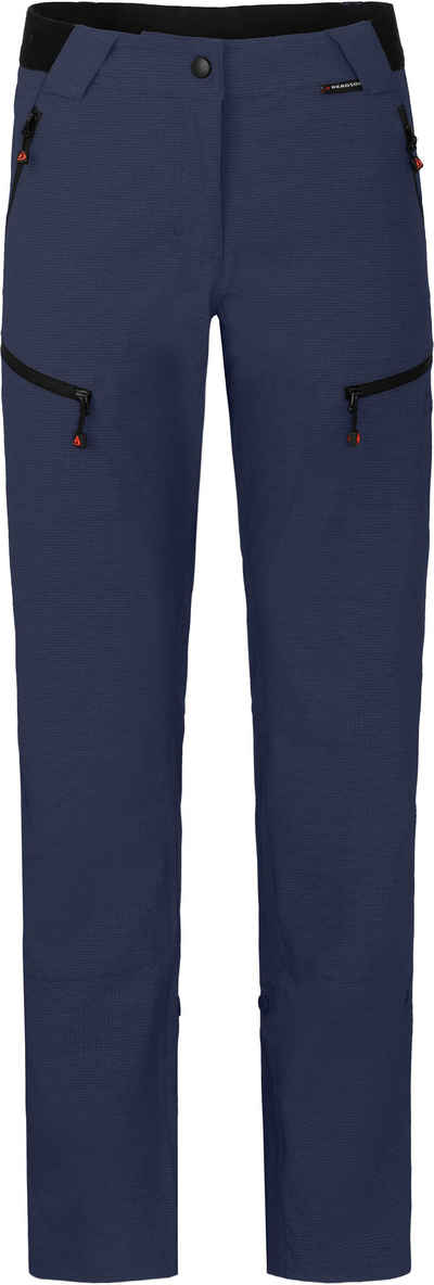 Bergson Outdoorhose PORI Damen Wanderhose, robust, elastisch, Короткие размеры, peacoat blau