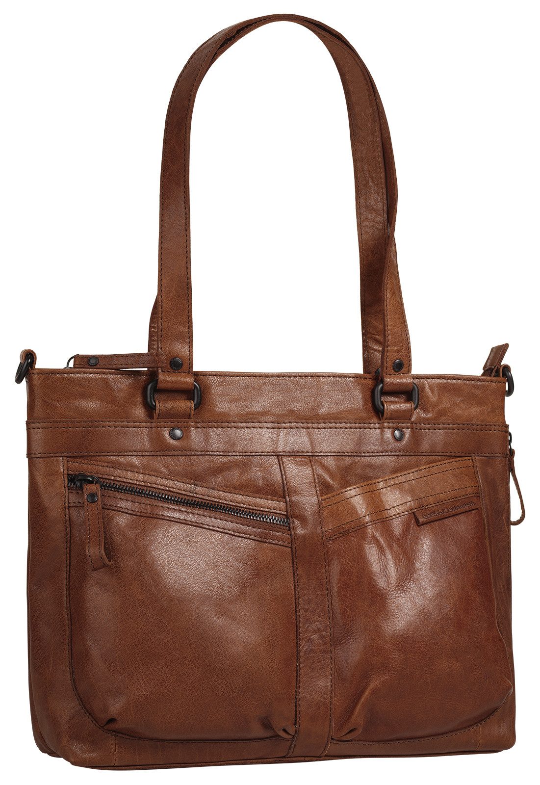 Spikes & Sparrow Shopper, echt Leder