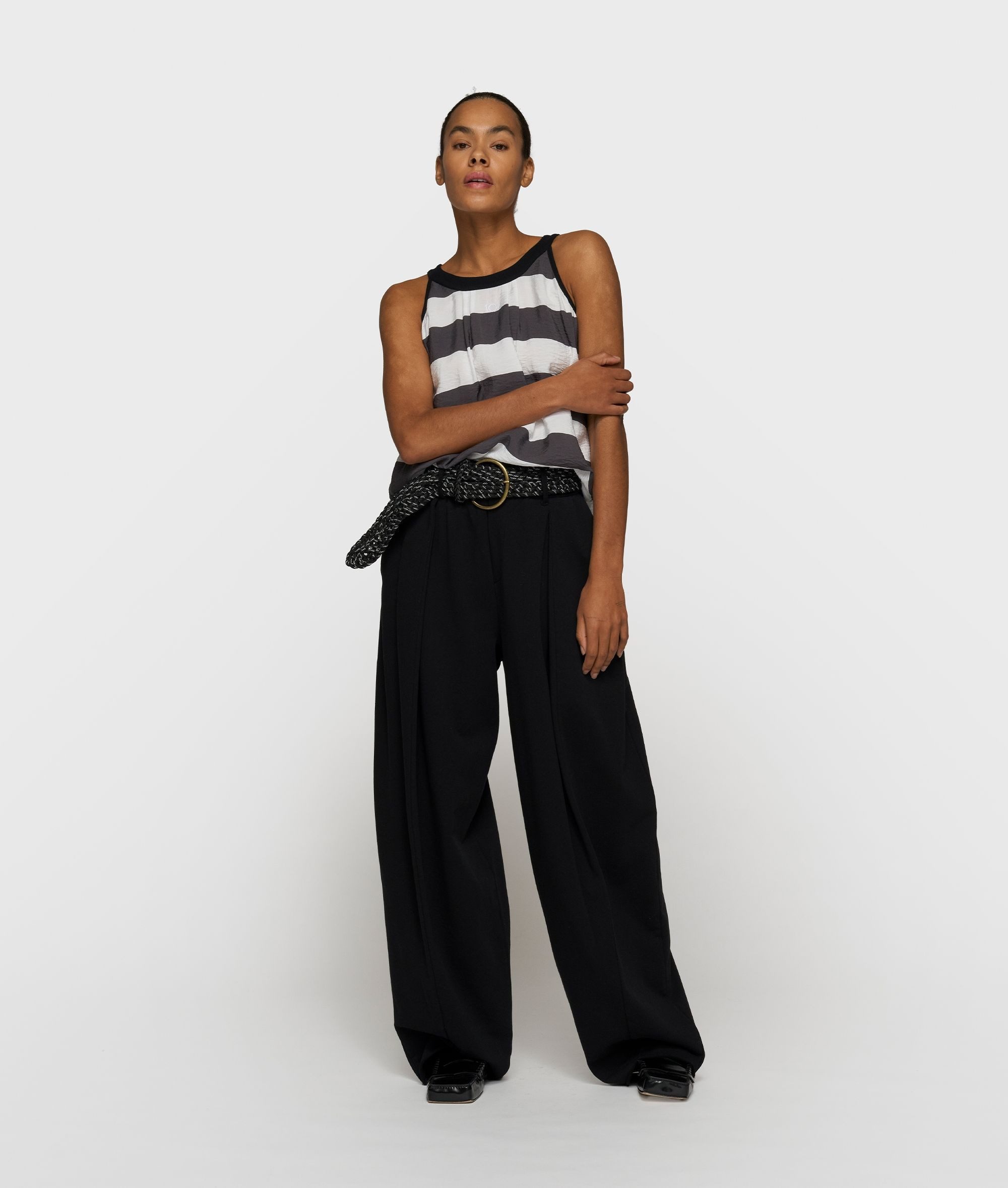 10DAYS T-Shirt halter top stripes