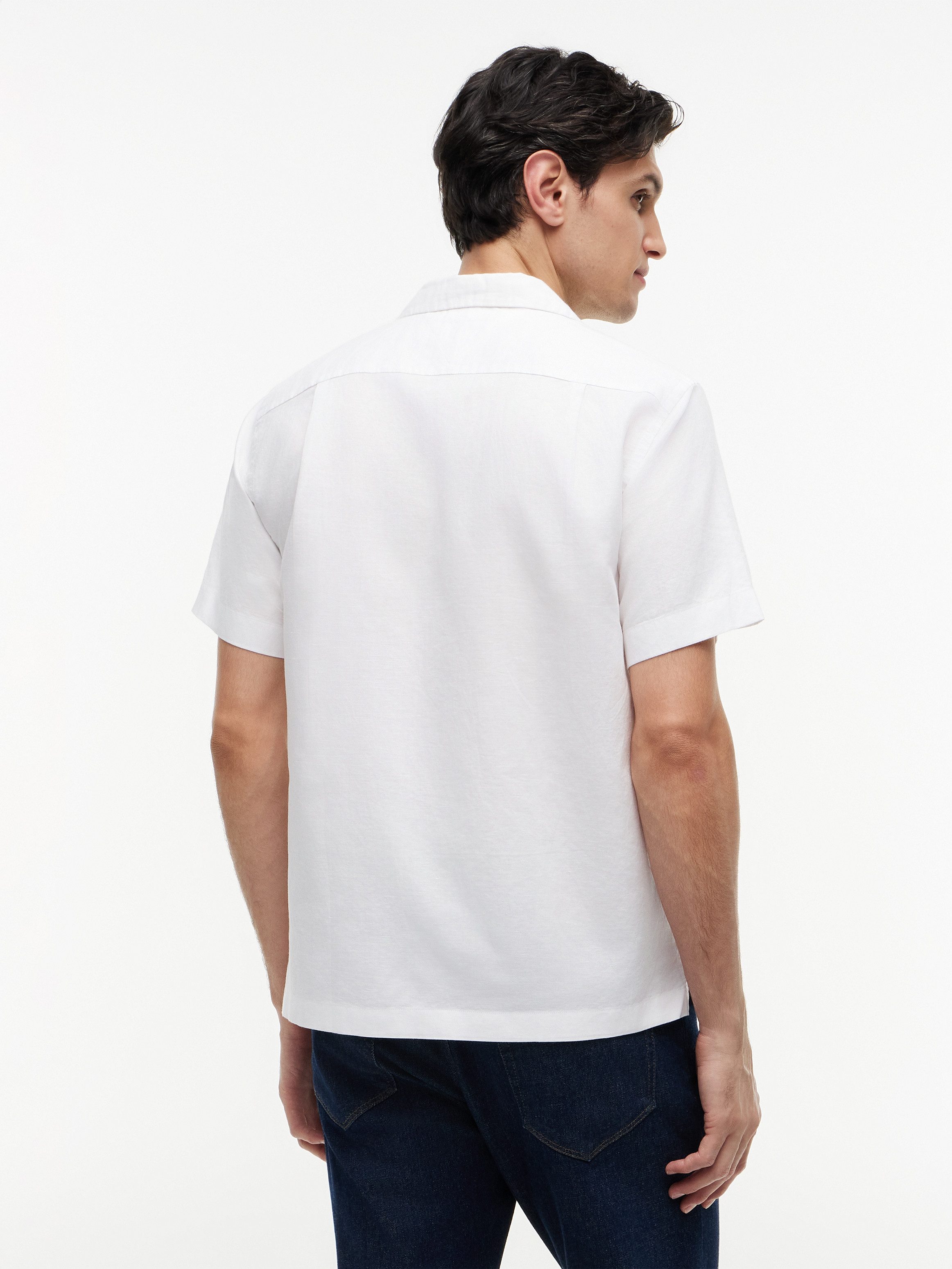 Tommy Hilfiger Kurzarmhemd LINEN BLEND SOLID SS RF SHT