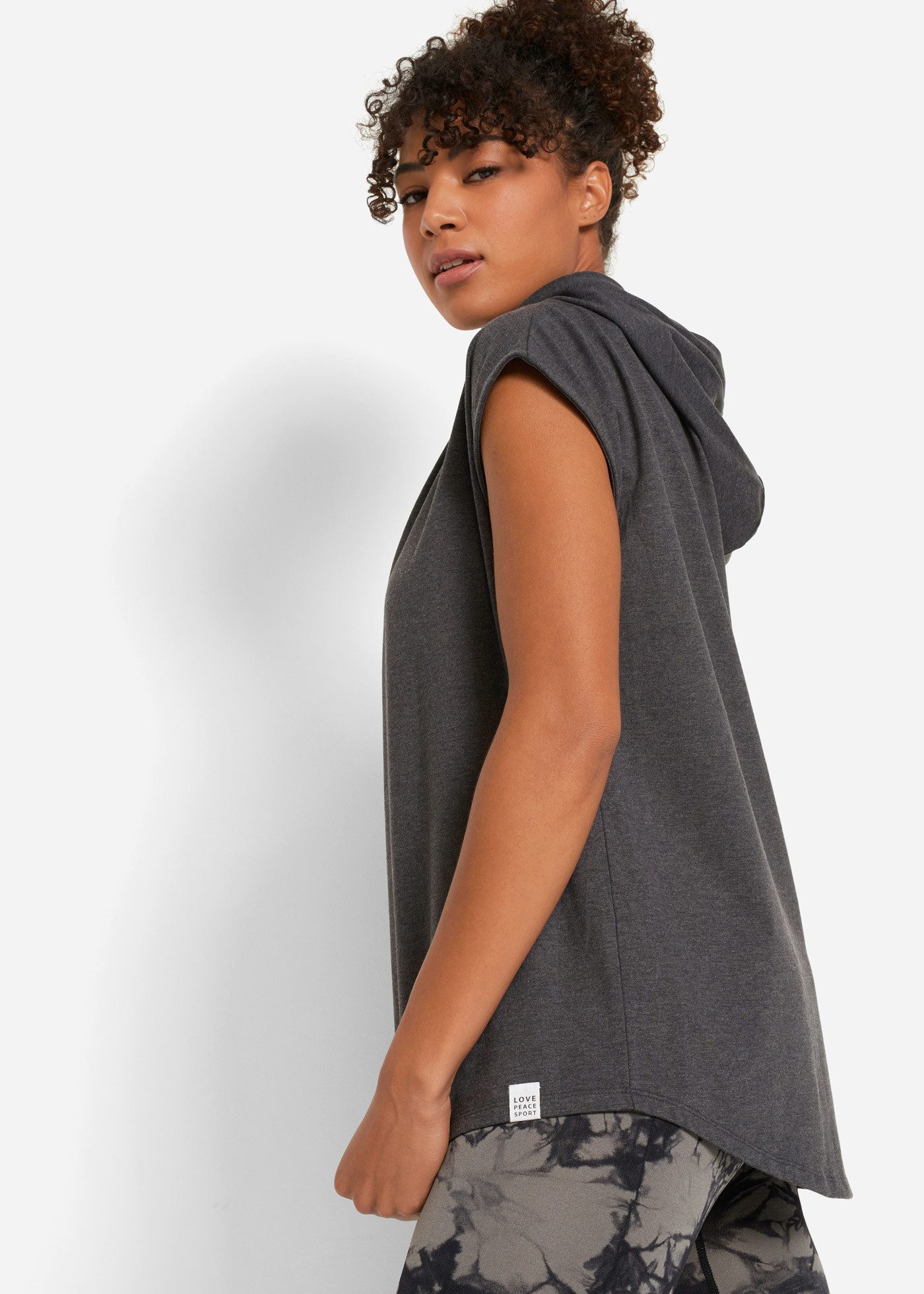 bonprix Kapuzensweatshirt lässige Passform, überschnittene Schultern