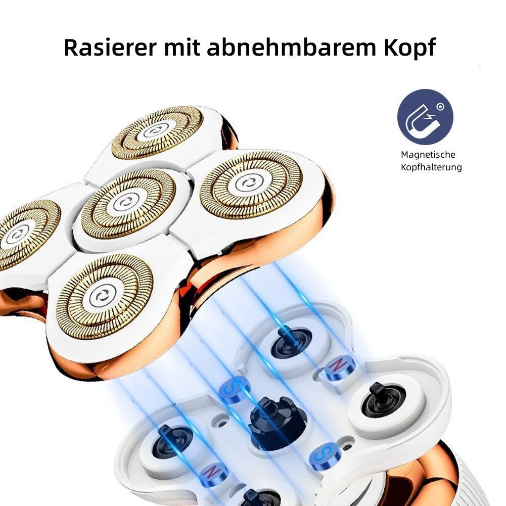 Scttomon Epilierer LK-5588, Aufsätze: 1 St., Rasierer-Set für Frauen, Wet&Dry