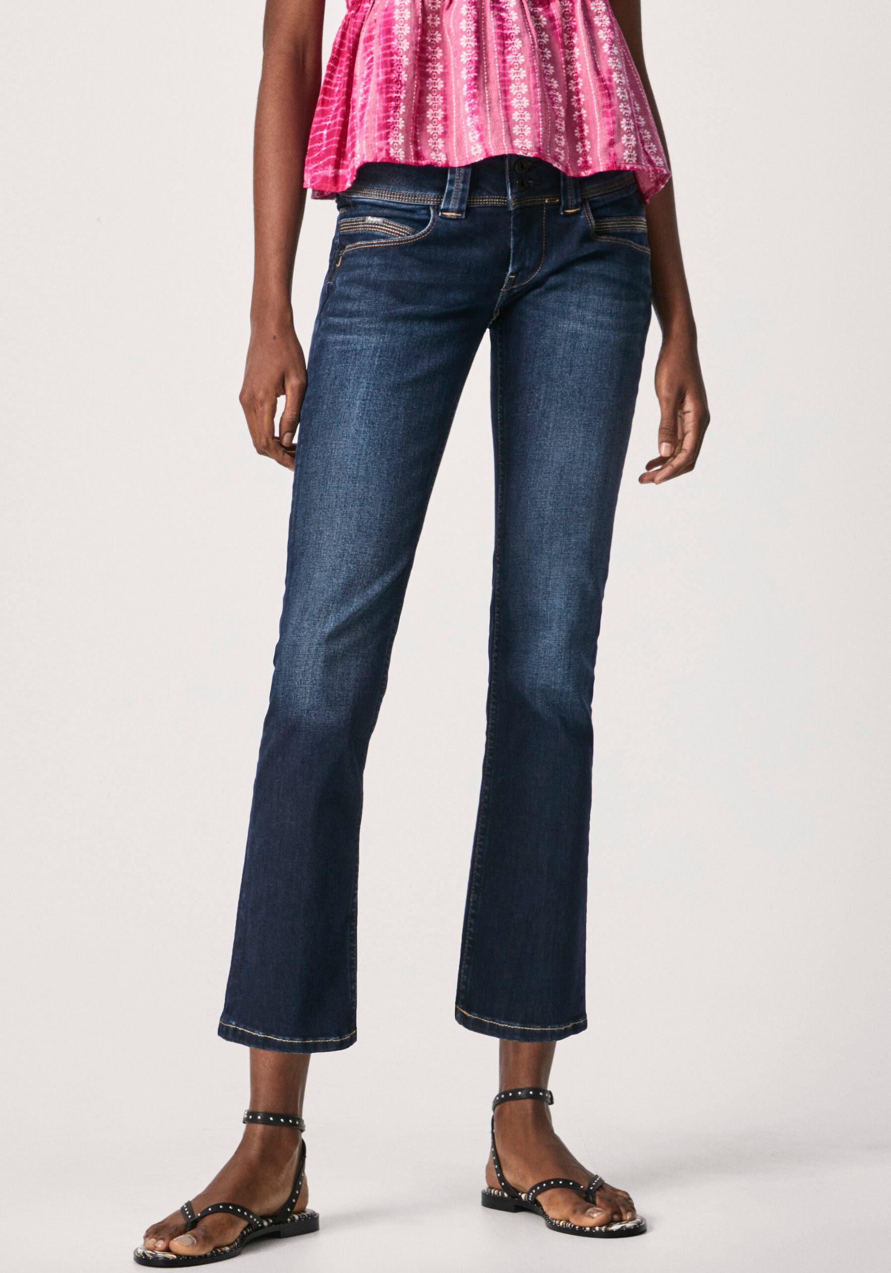 Pepe Jeans Regular-fit-Jeans VENUS mit Badge