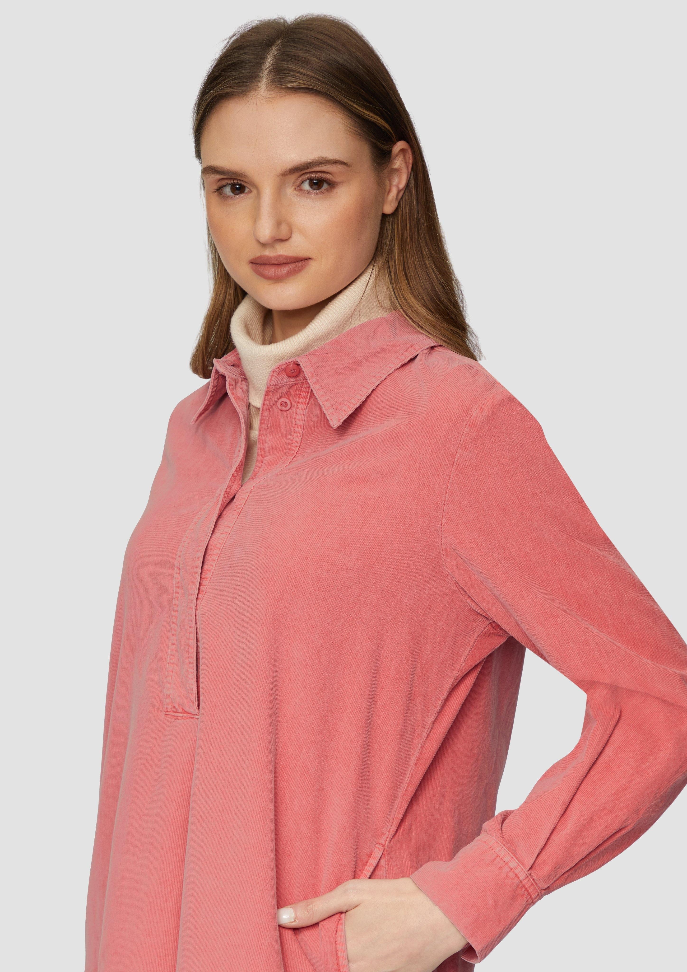 s.Oliver Minikleid Hemdblusenkleid aus Feincord mit günstig online kaufen