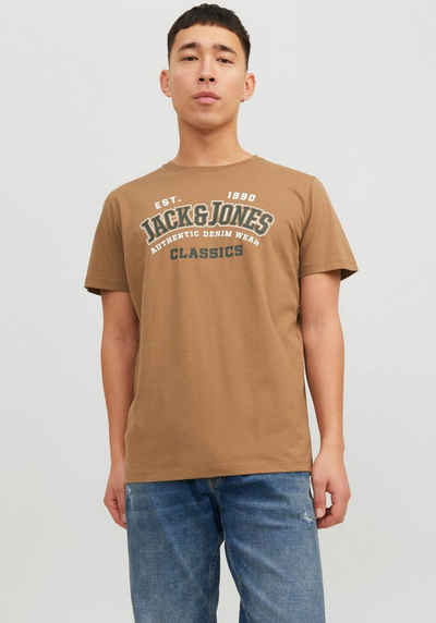 Jack & Jones Rundhalsshirt JJELOGO TEE SS O-NECK 2 COL AW23 SN