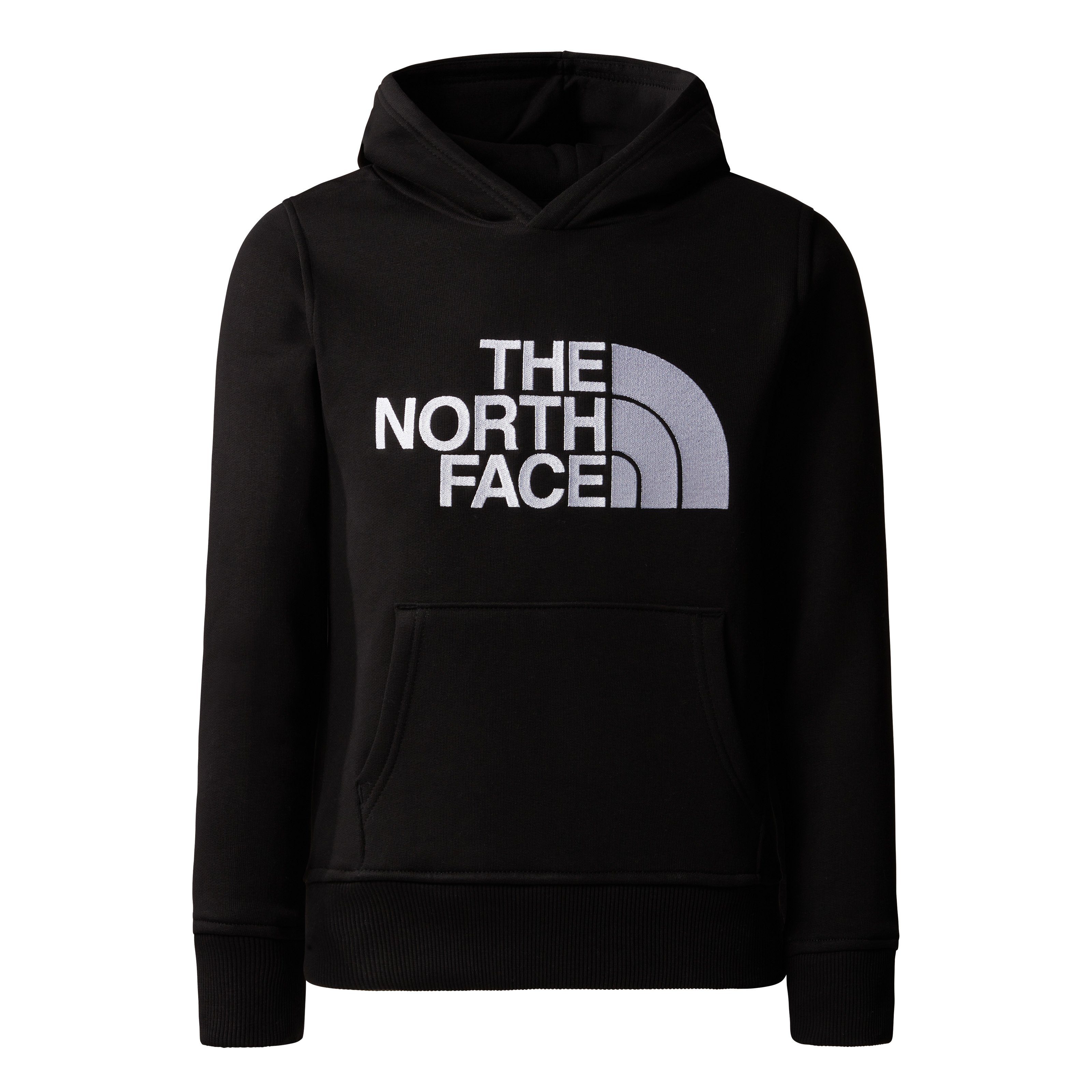 HOODIE P/O North PEAK black The Hoodie Face - DREW mit Logostickerei tnf KIDS großer
