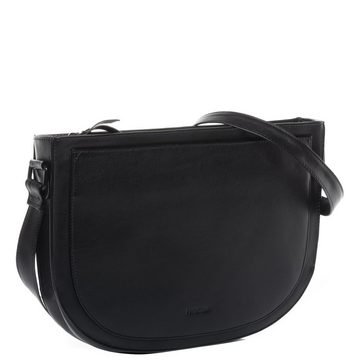 FEYNSINN Schultertasche Leder Umhängetasche Damen SVEA, Handtasche Echtleder für Damen, Umhängetasche schwarz