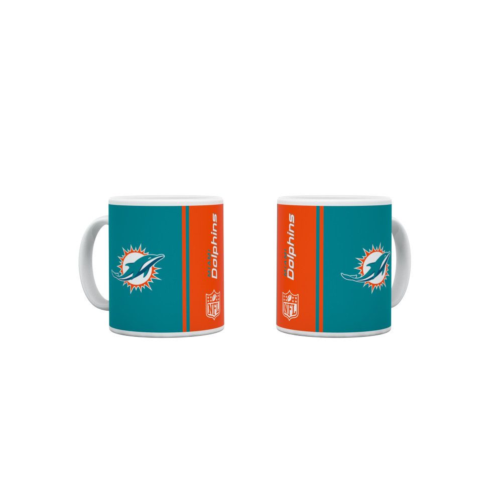 Miami Dolphins Becher Miami Dolphins Tasse "Gridiron", Keramik