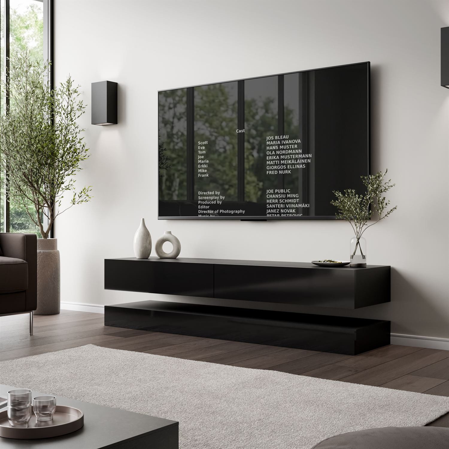 Lookway TV-Schrank SKY 140 cm mit LED-Beleuchtung