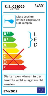 Globo Außen-Wandleuchte GLOBO Lissy Außenleuchte Wandleuchte Alu-Guss rund Spot beweglich