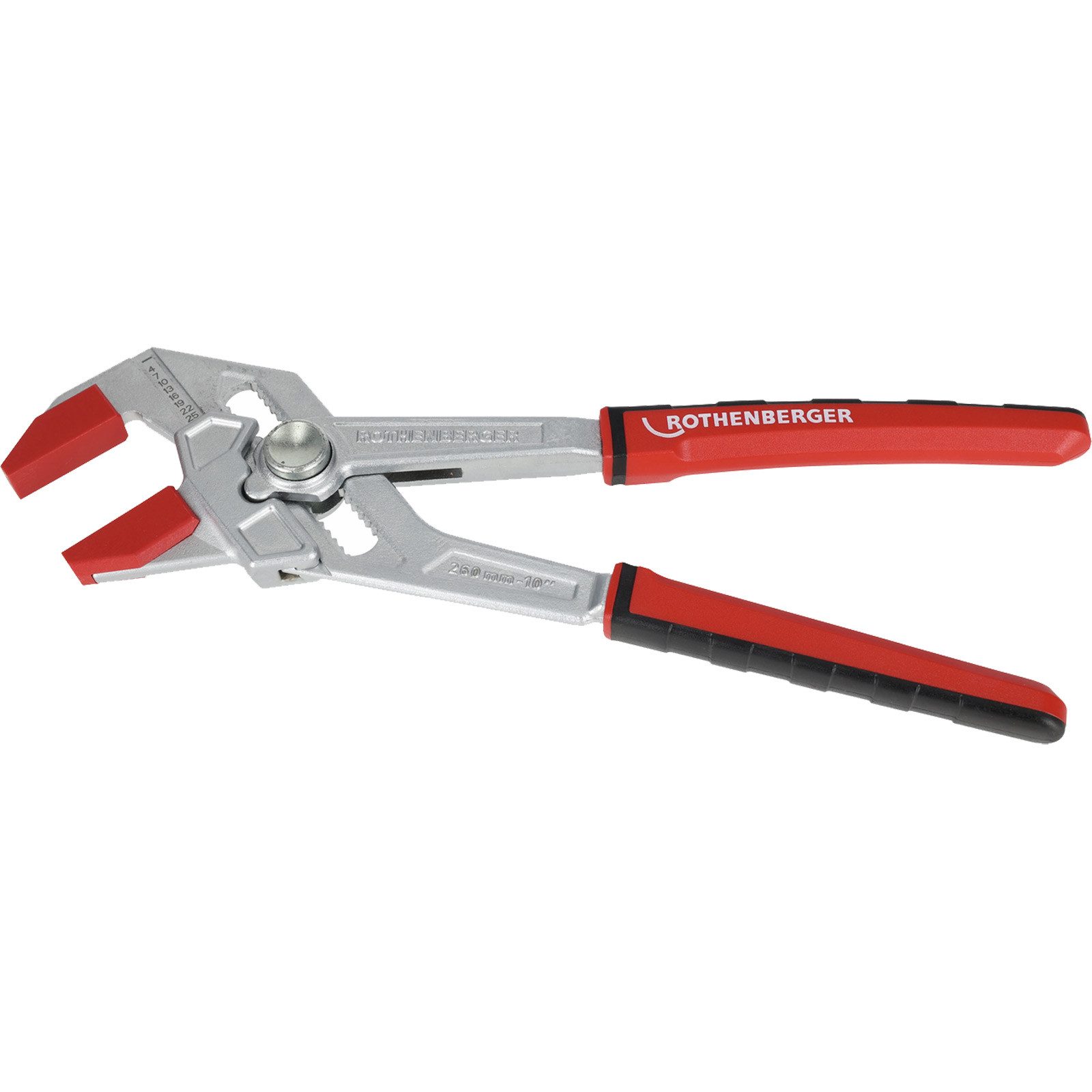 Rothenberger Zangenschlüssel ROTHENBERGER ROFAST Zangenschlüssel, 10" 2K, mit Schonbacken, 3 Paar -