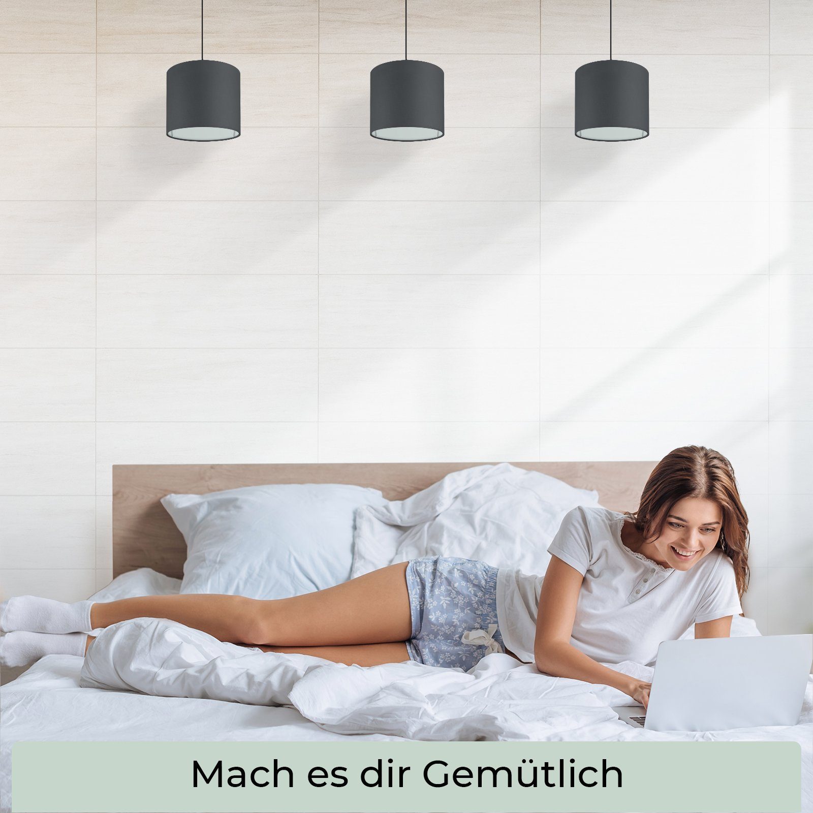 Wogati Lampenschirm Premium Hänge- und Stehlampe – Bild 5 von 5