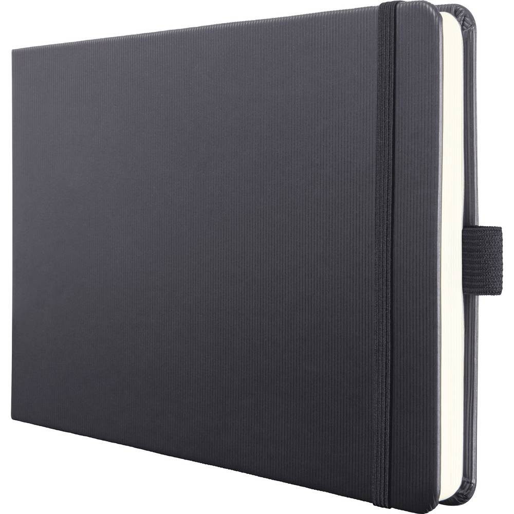 Sigel Notizbuch Notizbuch Conceptum Hardcover DIN A5 quer Punktraster Schwarz 66 Blatt