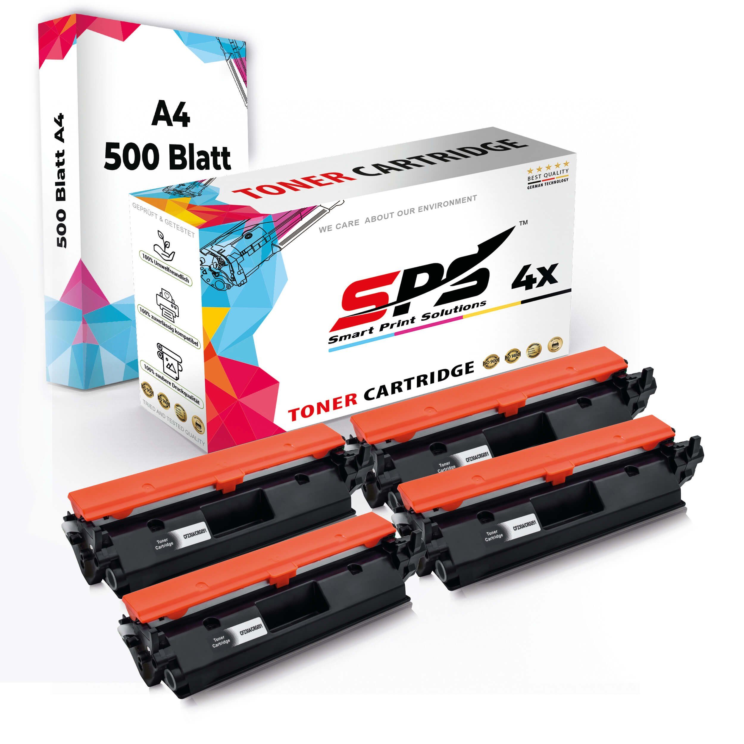 Tonerkartusche Multipack + Druckerpapier) Toner,1x (5er Druckerpapier Set A4 Pack, A4 4x 4x SPS Kompatibel,