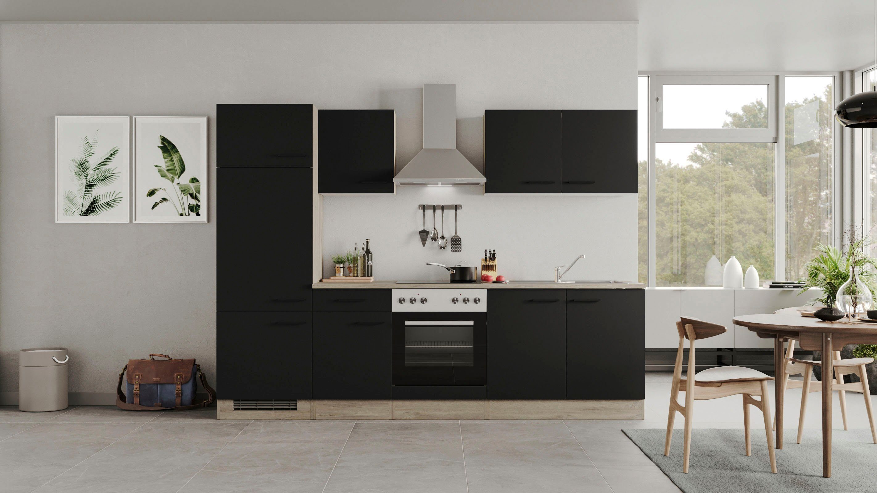 Flex-Well Küche Capri, mit und ohne E-Geräten erhältlich, Gesamtbreite 270 cm