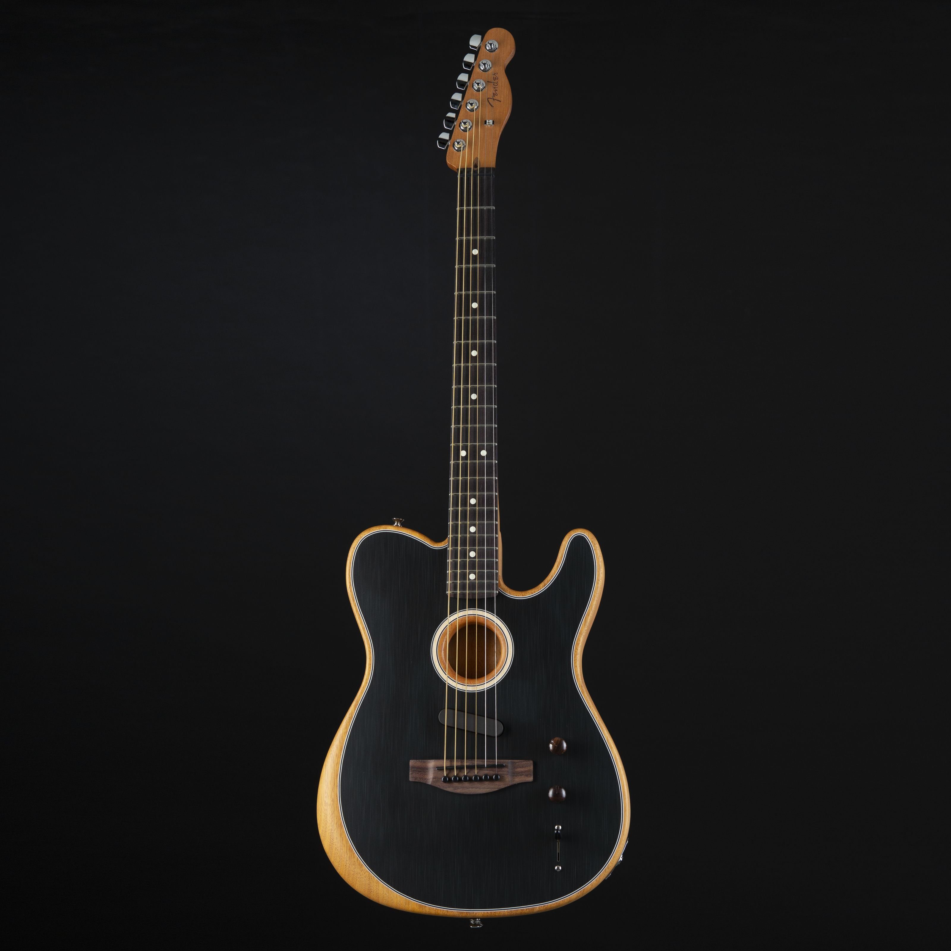 Black Acoustasonic - Westerngitarre Fender Telecaster Player Brushed Spielzeug-Musikinstrument,