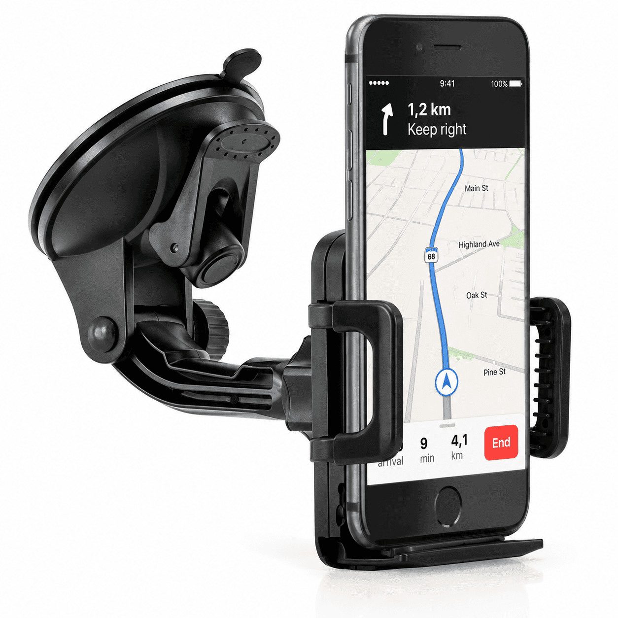 MidGard Smartphone-Halterung Autohalterung für Handy Halterung - Armaturenbrett & Windschutzscheibe, (bis 7 Zoll)