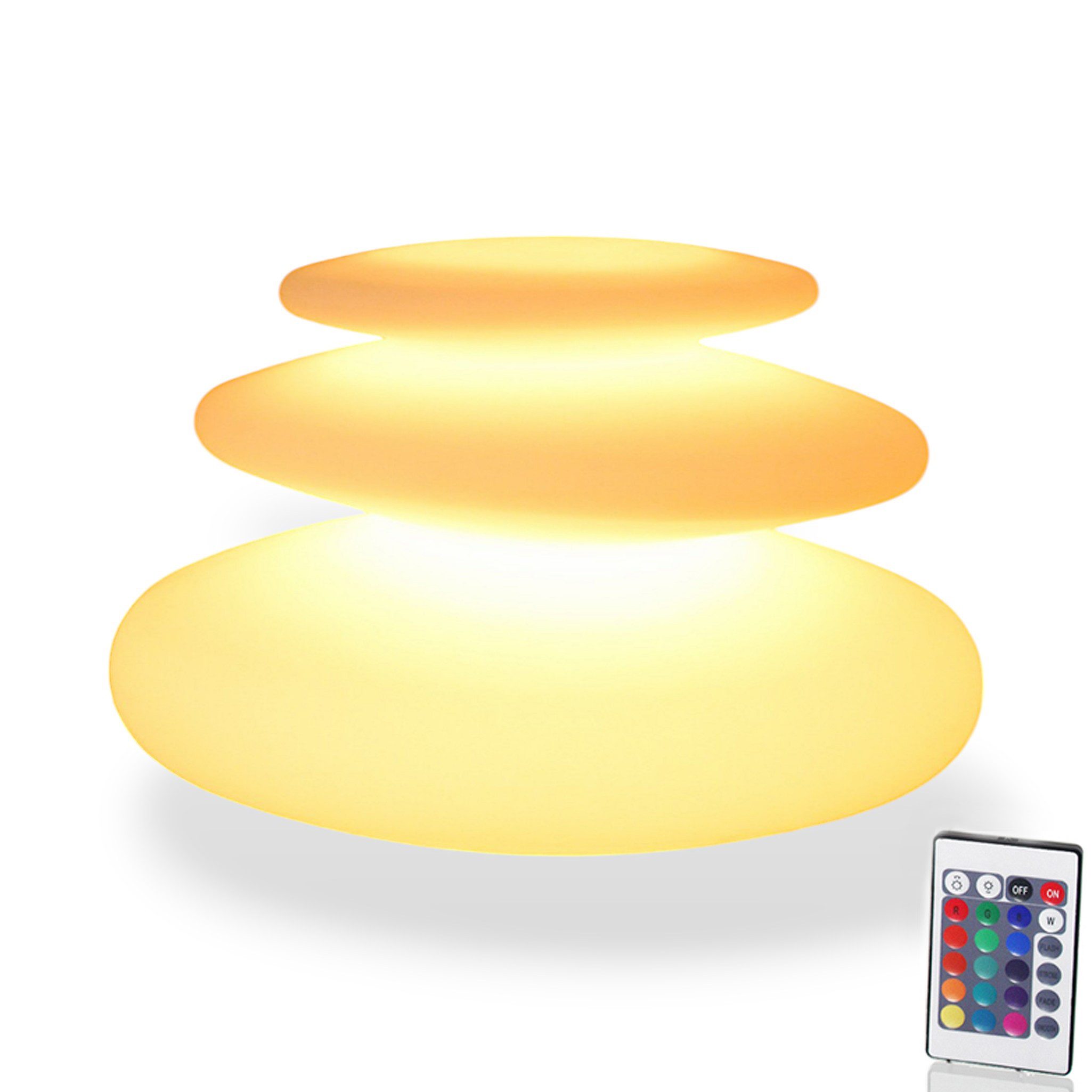 Arnusa Kugelleuchte Flatstones mobile Lampe Dekolampe Tischlampe, Dimmfunkt günstig online kaufen