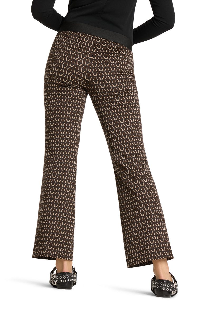 Cambio Chinohose Faith, geometr caramel/choco/bla