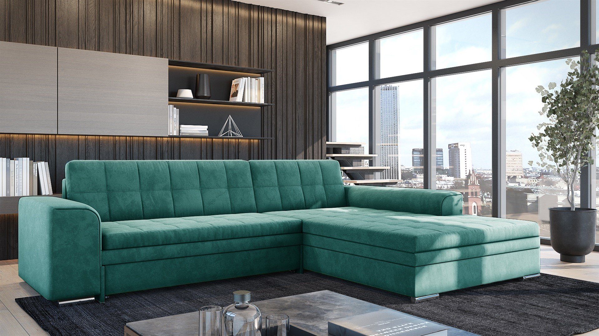 Fun Möbel Ecksofa Sofa SARRA Ottomane günstig online kaufen