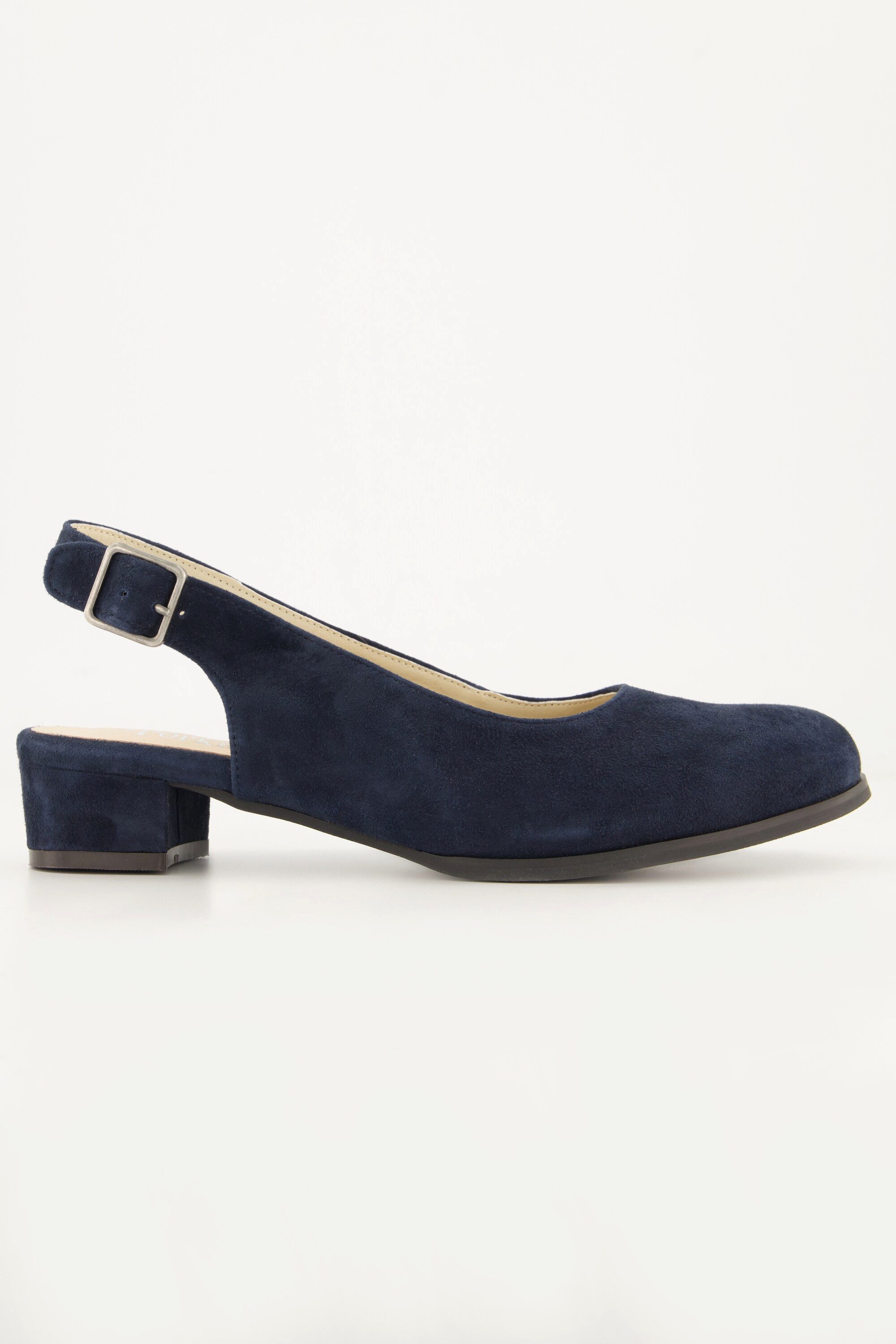 Ulla Popken Lederpumps Veloursleder Zierspange Weite günstig online kaufen