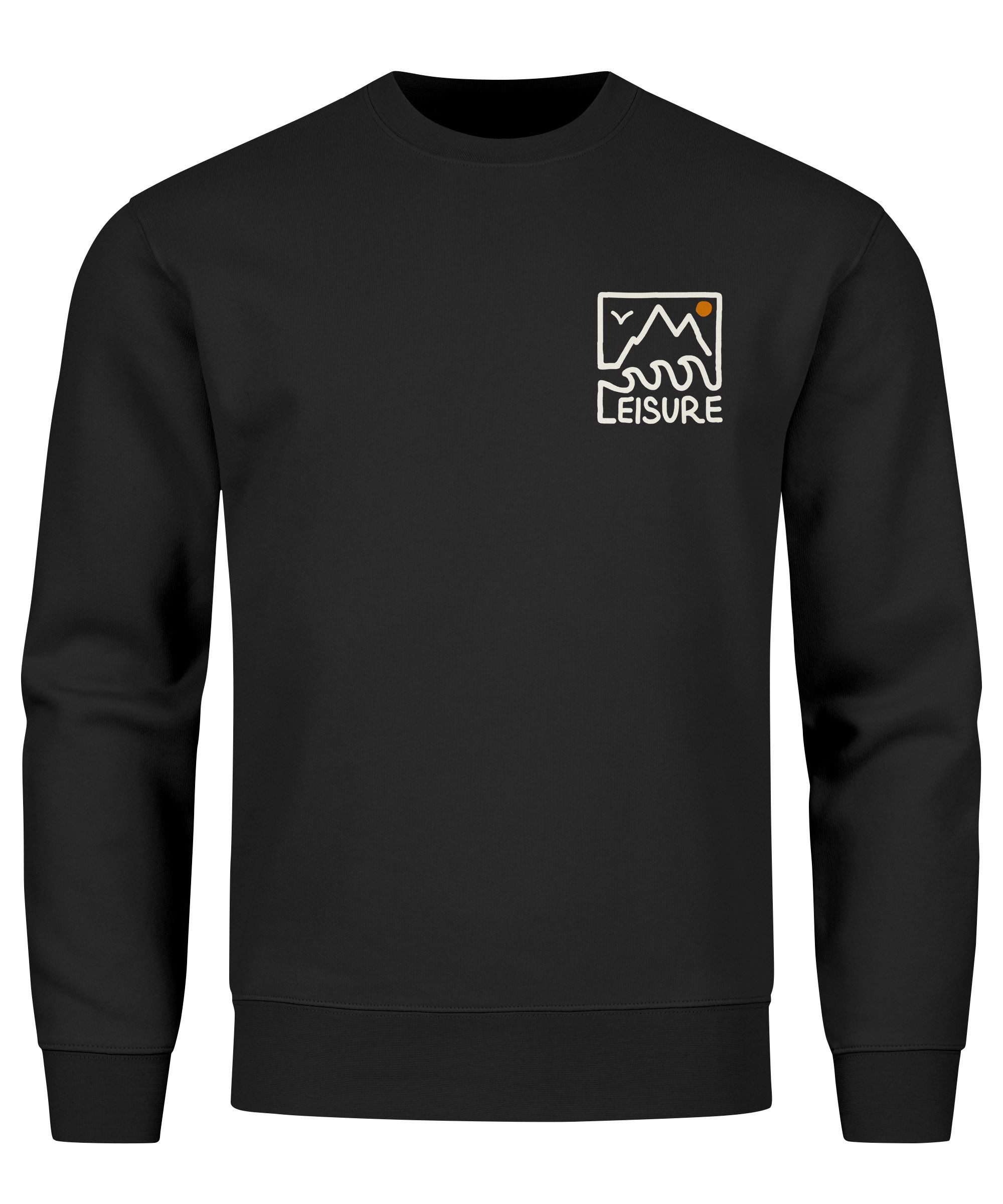 Sweatshirt Sweatshirt Herren Wandern Berge Natur Aufdruck Print Outdoor Fashion