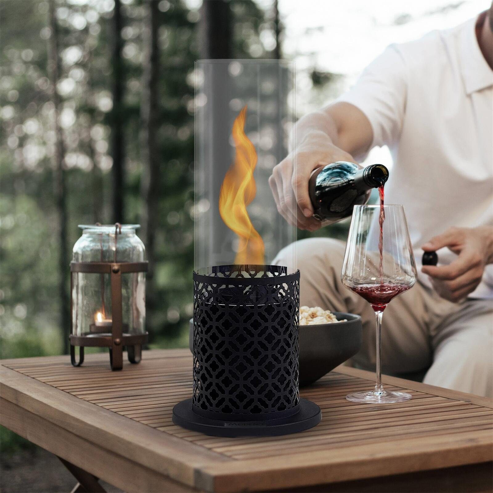 MODENO Tischfeuer VORNADO Ethanol Tischfeuerstelle, Tischkamin, Dekokamin ( günstig online kaufen