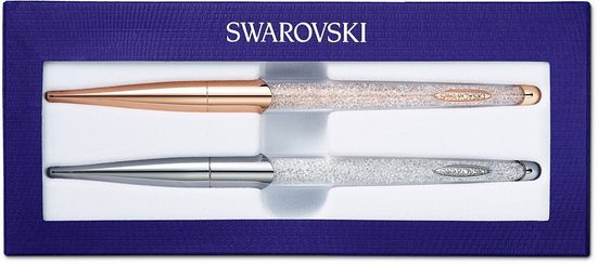Swarovski Kugelschreiber »Crystalline Nova Set, weiss, Metallmix, 5568760«, (2-tlg)