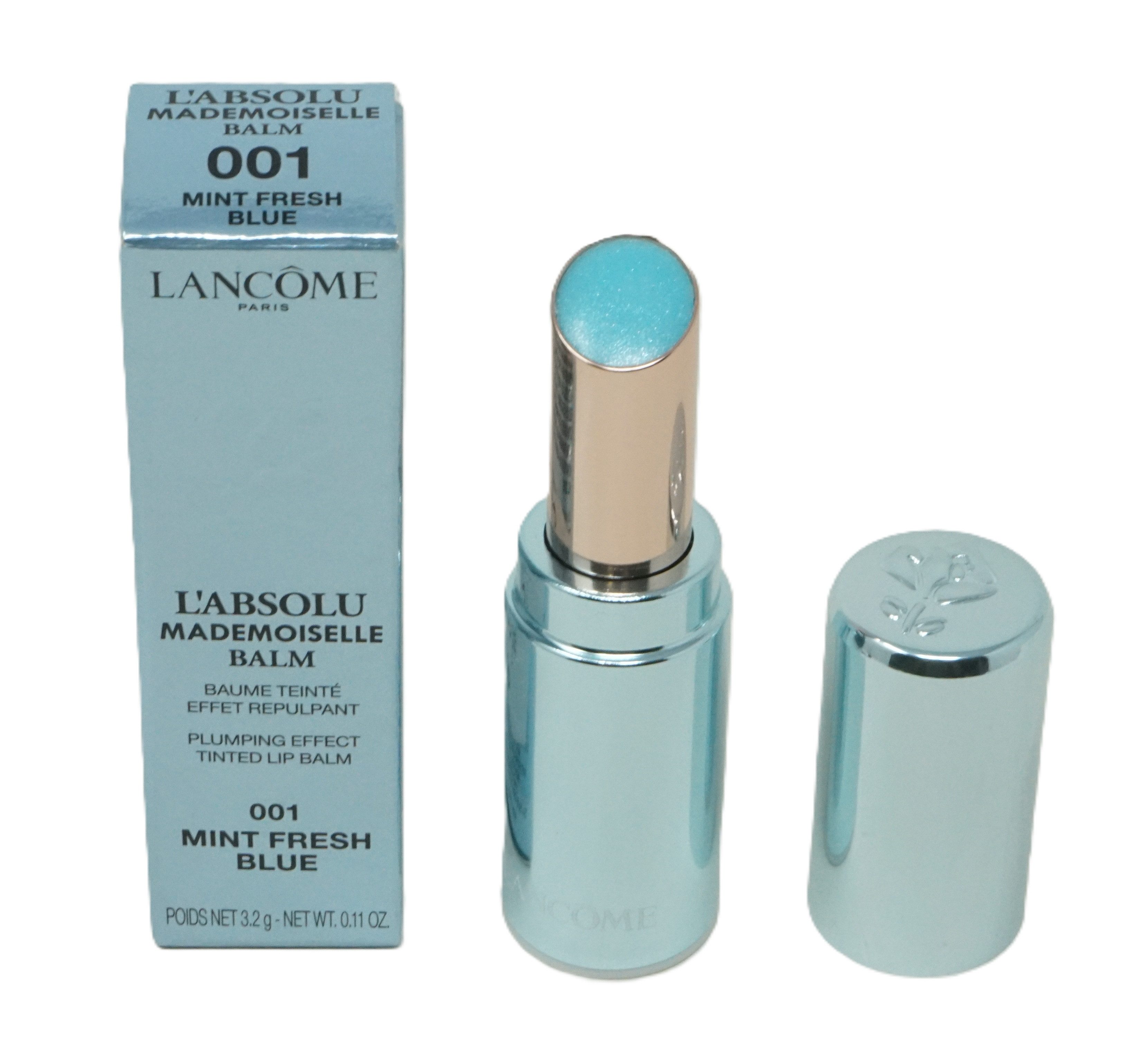 LANCOME Lippenstift Lancome L'Absolu Mademoiselle Lippenstift Lip Balm 001 Mint Fresh Blue