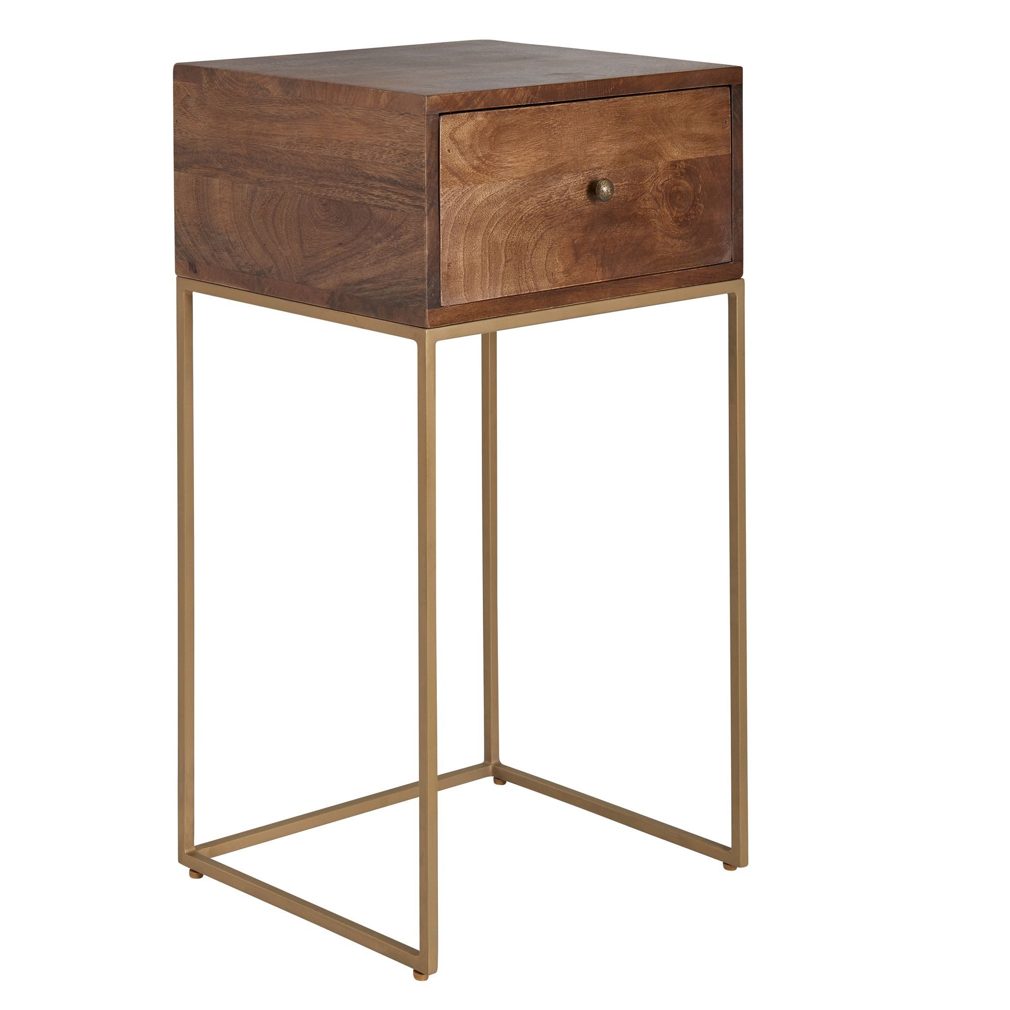 FINEBUY Nachttisch FB71511 (Mango Massivholz / günstig online kaufen