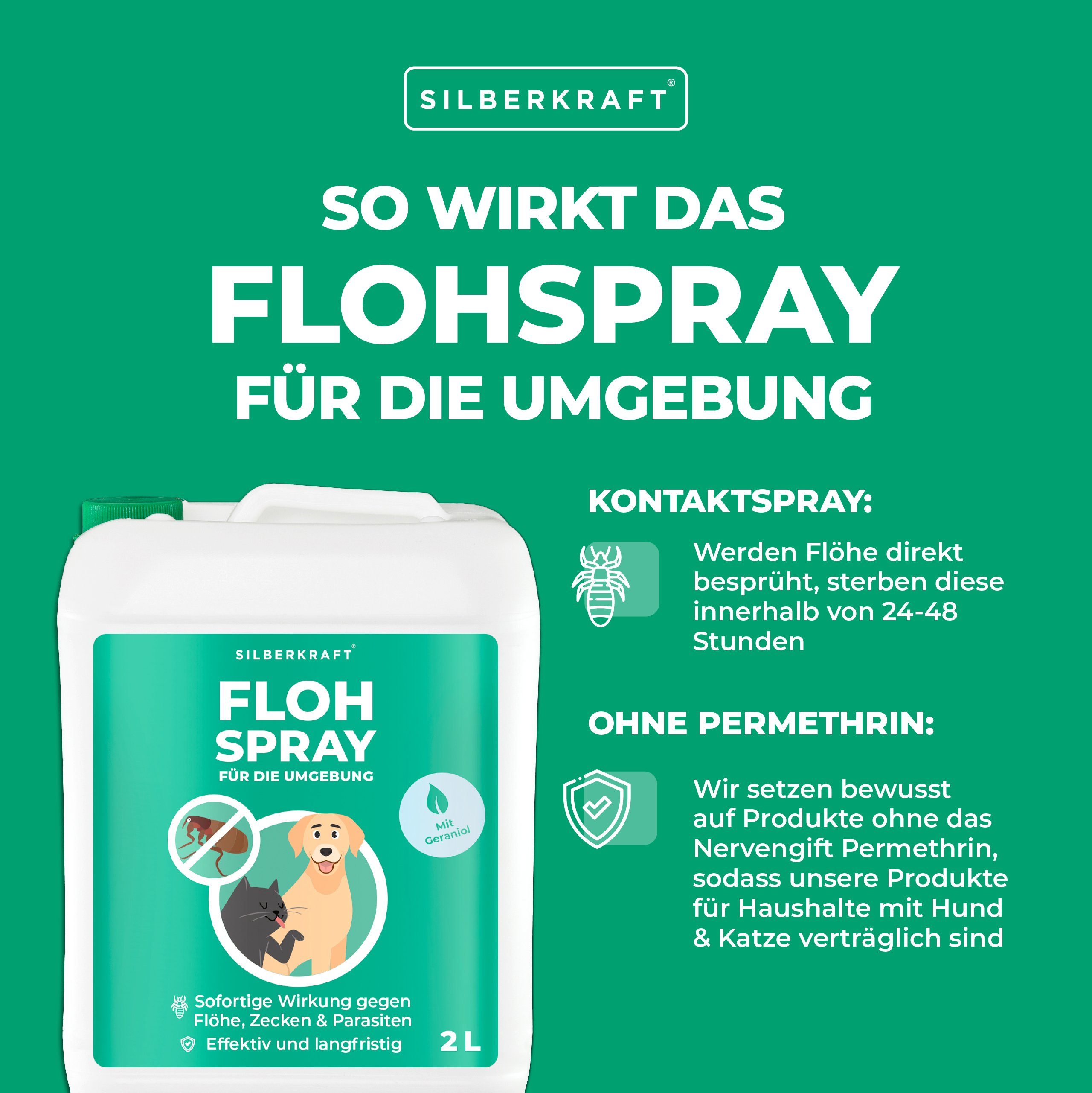 thies Insektenspray Flohspray für 1-St. Umgebung, 2000 die ml