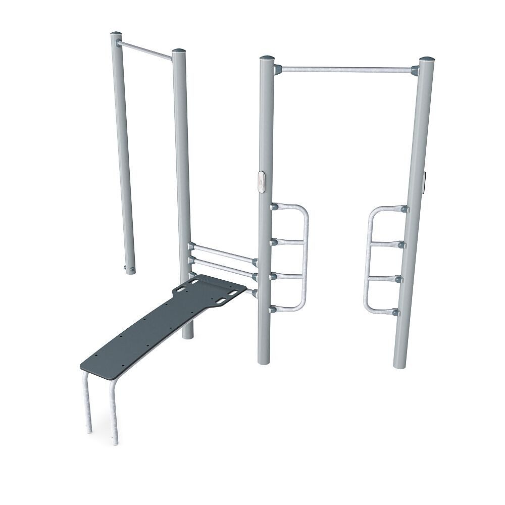 Kompan Kraftstation Outdoor-Fitness-Station Pro 1, Für Outdoorfitness-Parks, Generationenspielplätze usw.