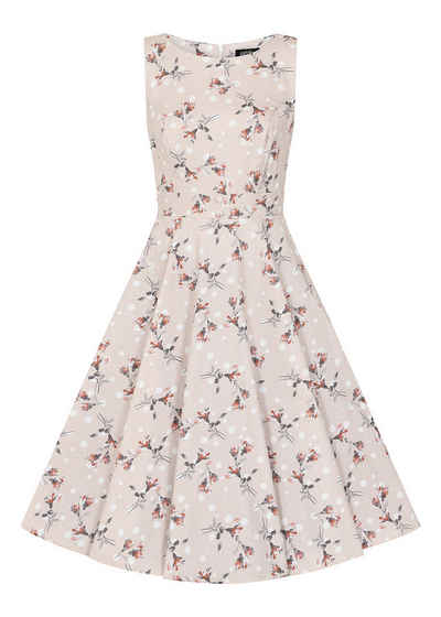 Hearts & Roses London A-Linien-Kleid Janice Floral Swing Dress Rockabella Vintage Retro