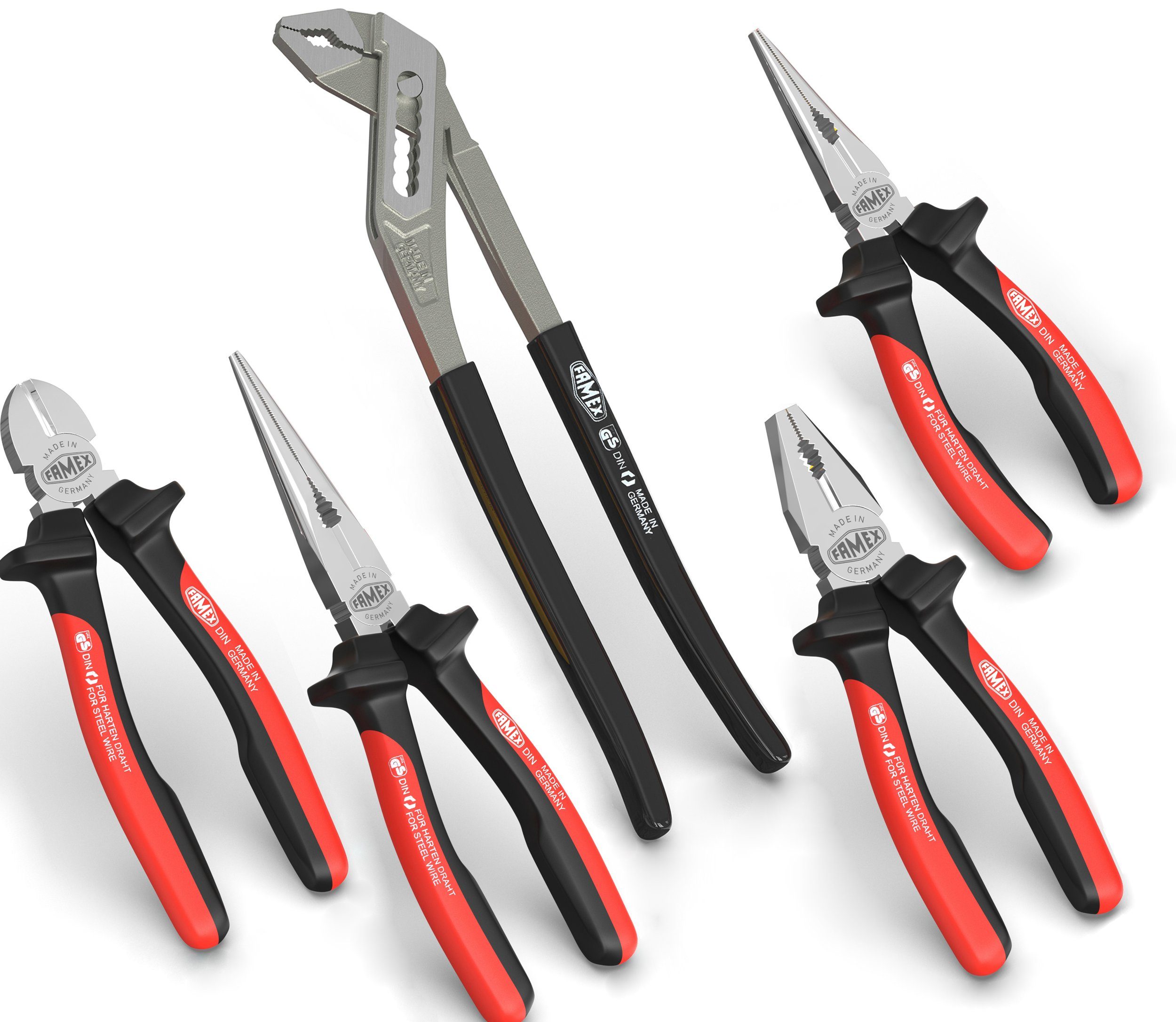 FAMEX Щипцыset 3956-5 Щипцы Satz, PROFESSIONAL 5-tlg., PROFESSIONAL, Made in Germany