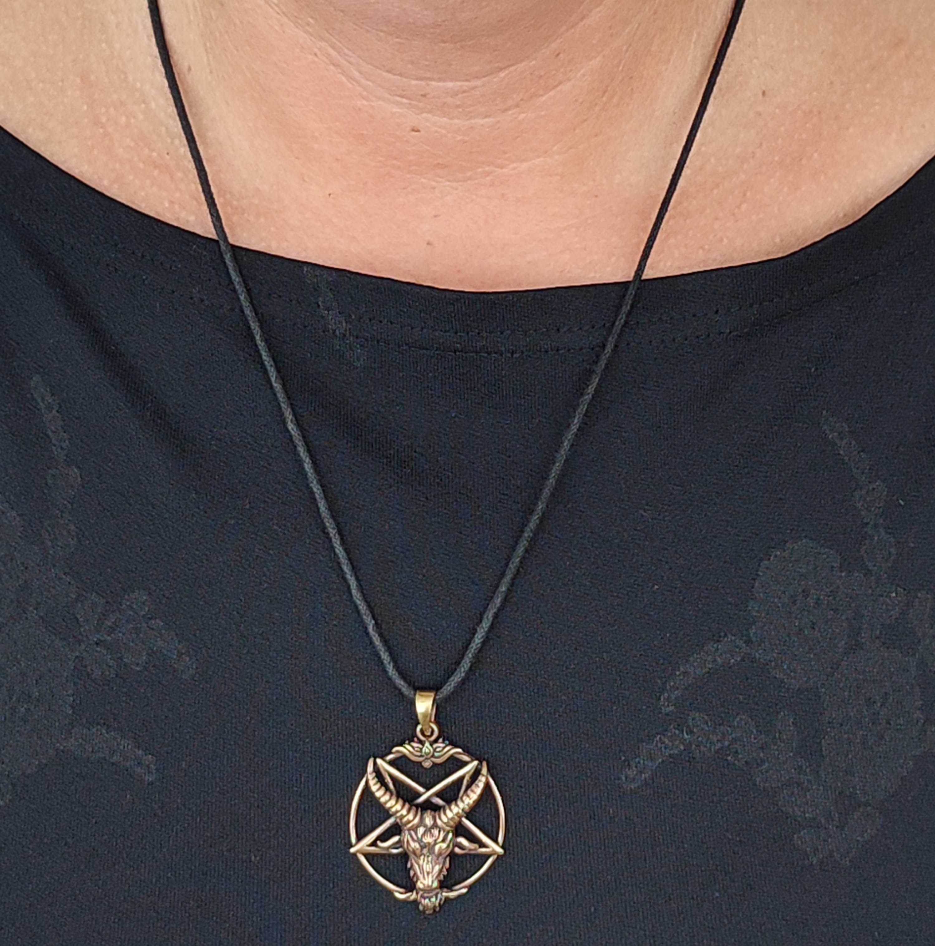 2 Satanische Aufkleber Pentagramm Baphomet – 12,7x12,7 Cm, Vinyl, Matt